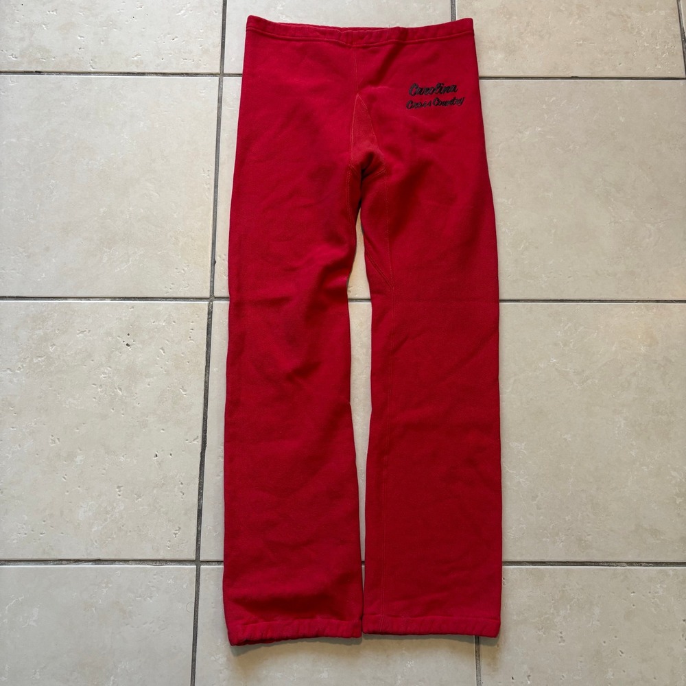 Vintage Champion Reverse Weave Sweatpants Red Carolina Cross Country XL 80s 90s